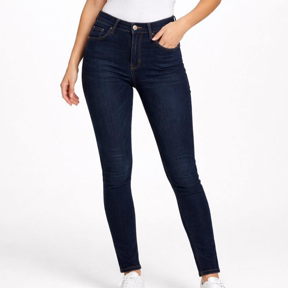 Old Navy Super Skinny Rockstar Jeans Dark Blue Wash Women's 6